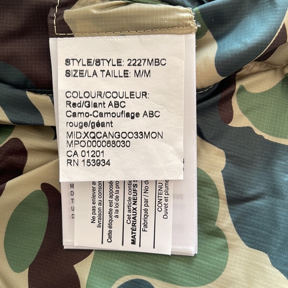 BAPE x CANADA GOOSE x CONCEPTS Crofton Shark Hoodie Red/ABC Camo - Picture 15 of 17